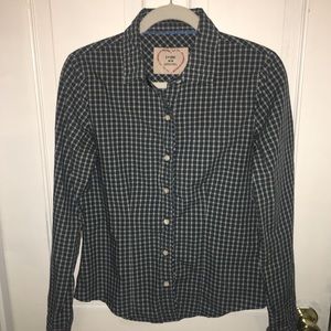Ladies Forever 21 Plaid Button Down